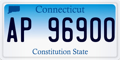 CT license plate AP96900