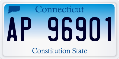 CT license plate AP96901