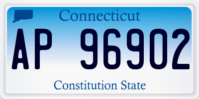 CT license plate AP96902