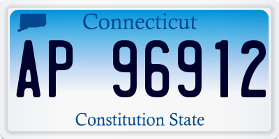 CT license plate AP96912