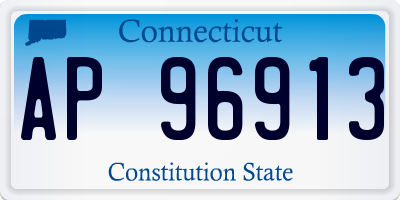 CT license plate AP96913