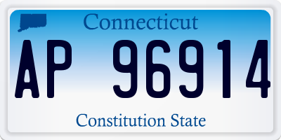 CT license plate AP96914