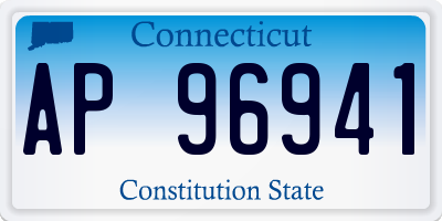 CT license plate AP96941