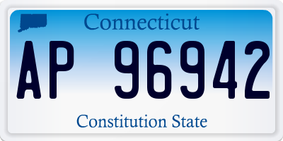 CT license plate AP96942