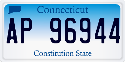 CT license plate AP96944