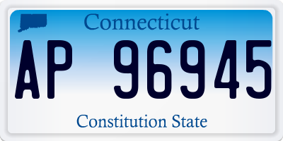 CT license plate AP96945