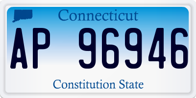 CT license plate AP96946