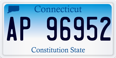 CT license plate AP96952