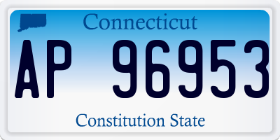 CT license plate AP96953