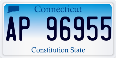 CT license plate AP96955