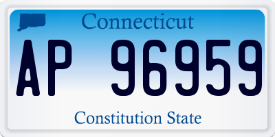 CT license plate AP96959