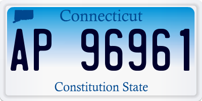 CT license plate AP96961