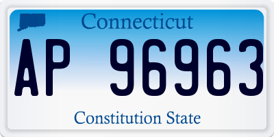 CT license plate AP96963