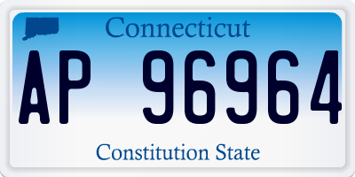 CT license plate AP96964