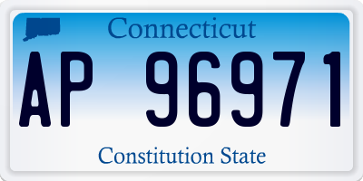 CT license plate AP96971