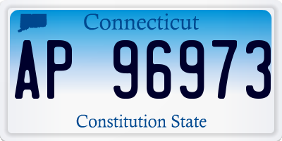 CT license plate AP96973