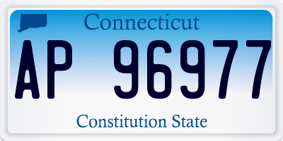 CT license plate AP96977