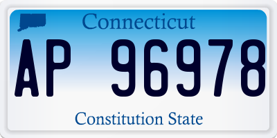 CT license plate AP96978