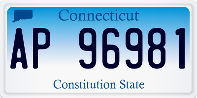 CT license plate AP96981