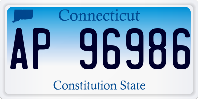 CT license plate AP96986