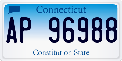 CT license plate AP96988