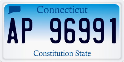 CT license plate AP96991