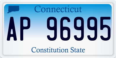 CT license plate AP96995