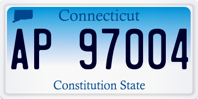 CT license plate AP97004