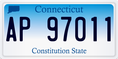 CT license plate AP97011