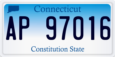 CT license plate AP97016