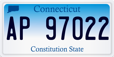 CT license plate AP97022