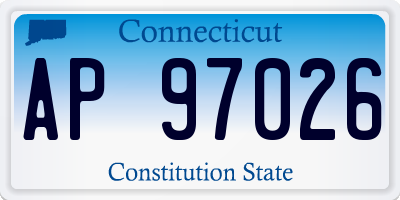 CT license plate AP97026