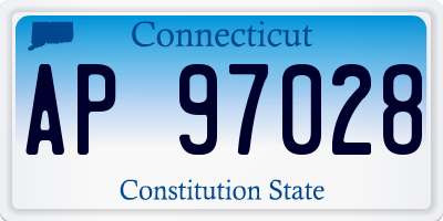 CT license plate AP97028