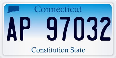 CT license plate AP97032