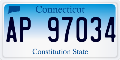 CT license plate AP97034