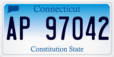 CT license plate AP97042