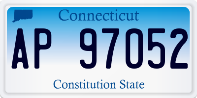 CT license plate AP97052