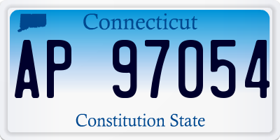 CT license plate AP97054