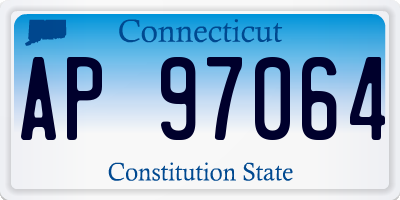 CT license plate AP97064