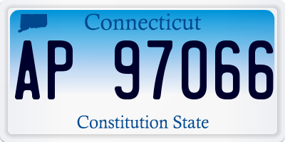 CT license plate AP97066