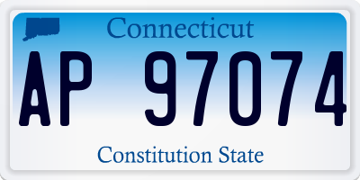 CT license plate AP97074