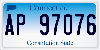 CT license plate AP97076