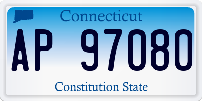 CT license plate AP97080