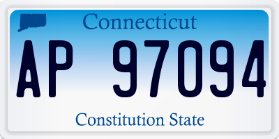 CT license plate AP97094