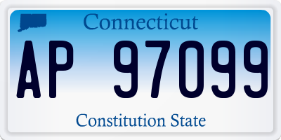 CT license plate AP97099