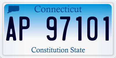 CT license plate AP97101