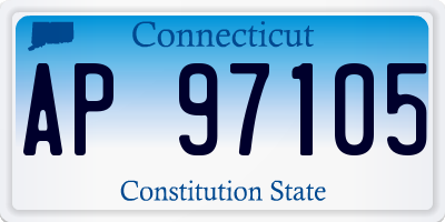 CT license plate AP97105