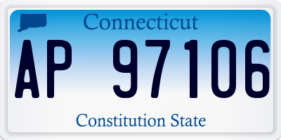 CT license plate AP97106