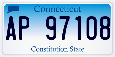 CT license plate AP97108