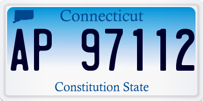 CT license plate AP97112